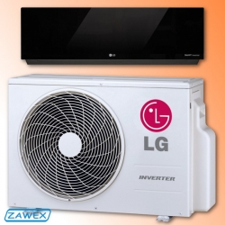 Pokojowy klimatyzator LG Artcool Slim - jednostka wewnętrzna i zewnętrzna